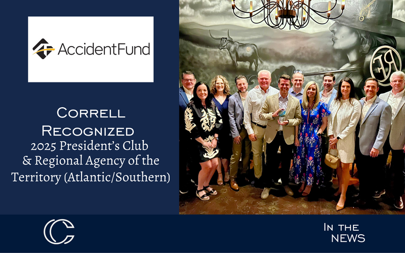 Accident Fund Recognizes Correll Insurance Group | Correll Insurance